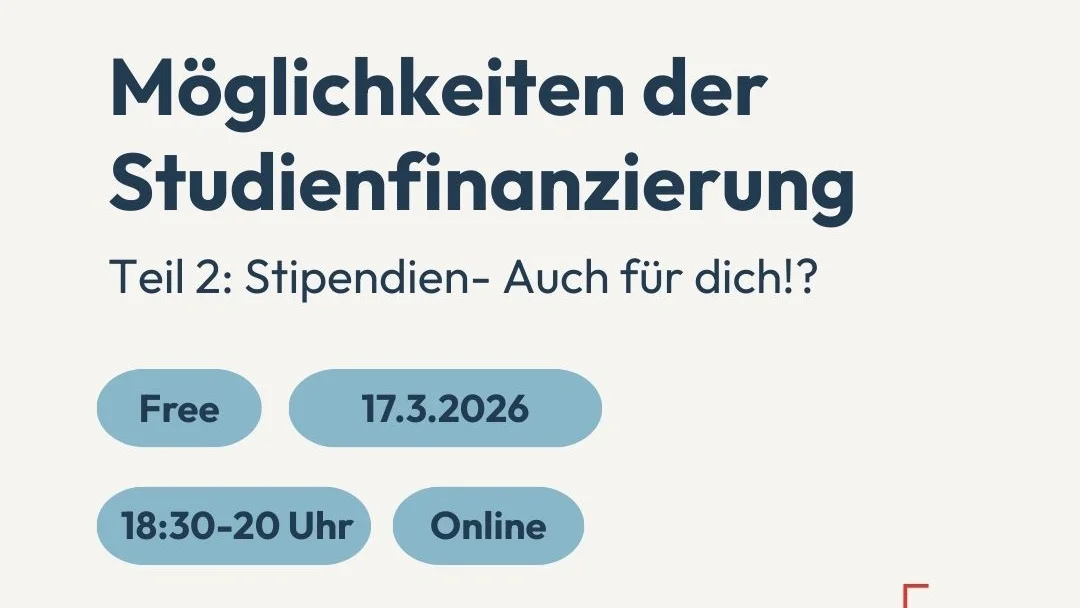 Möglichkeiten der Studienfinanzierung und QR-Code