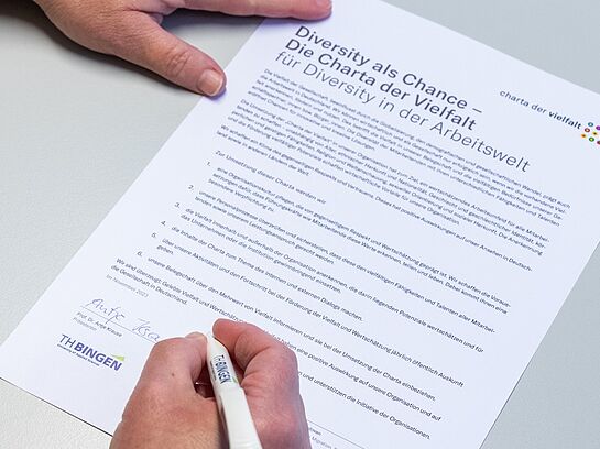 TH Bingen unterzeichnet Charta der Vielfalt
