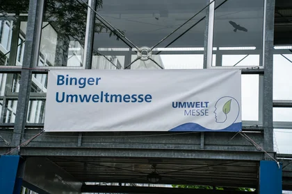 Banner der Umweltmesse an der TH Bingen.
