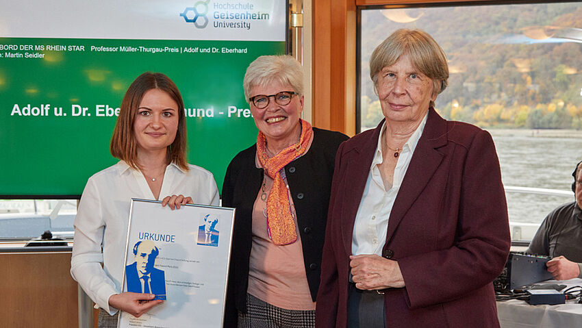 Hochschule Geisenheim verleiht erstmals „Adolf und Dr. Eberhard Fraund“-Preis Hochschule Geisenheim verleiht erstmals „Adolf und Dr. Eberhard Fraund“-Preis
