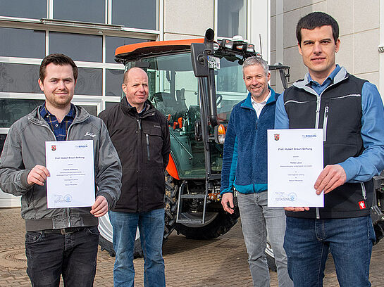 Verleihung des Hubert-Braun-Preises an zwei Agrar-Absolventen
