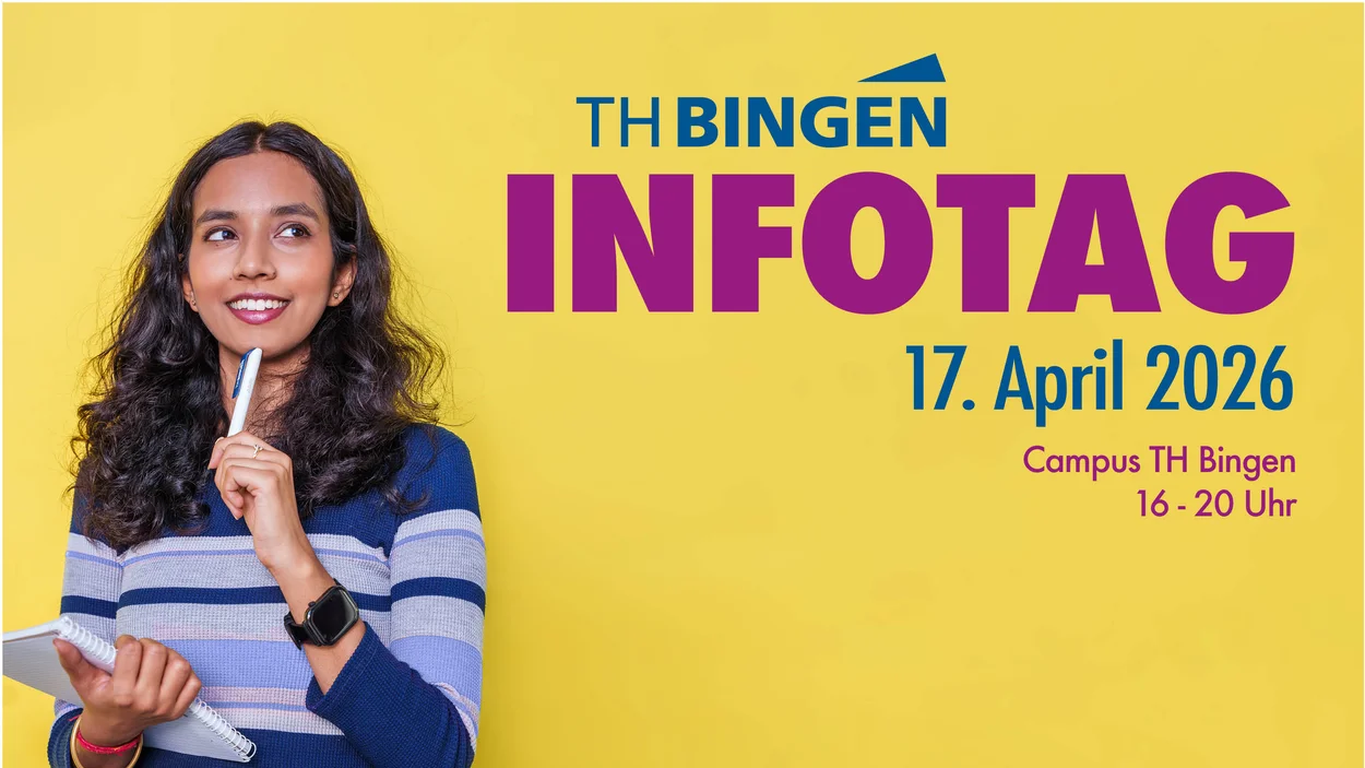 Grafik zum Hochschulinfotag an der Technischen Hochschule Bingen