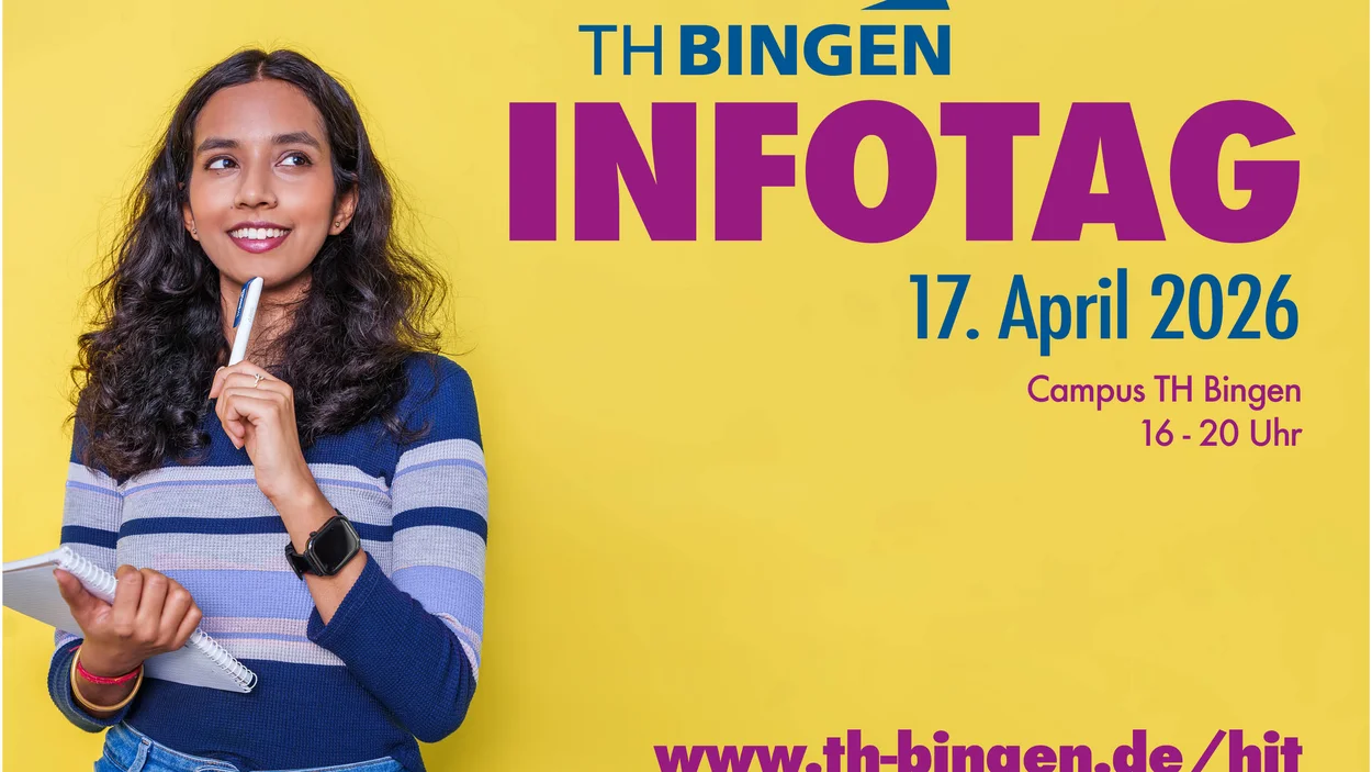 Grafik zum Hochschulinfotag an der Technischen Hochschule Bingen